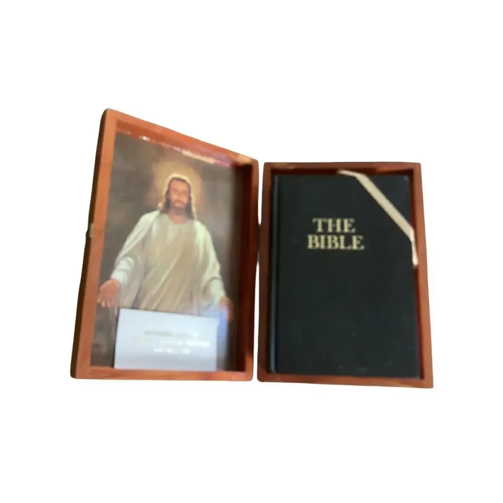 Holy Bible With Wood Case Revised Standard Version 1952 See Desc